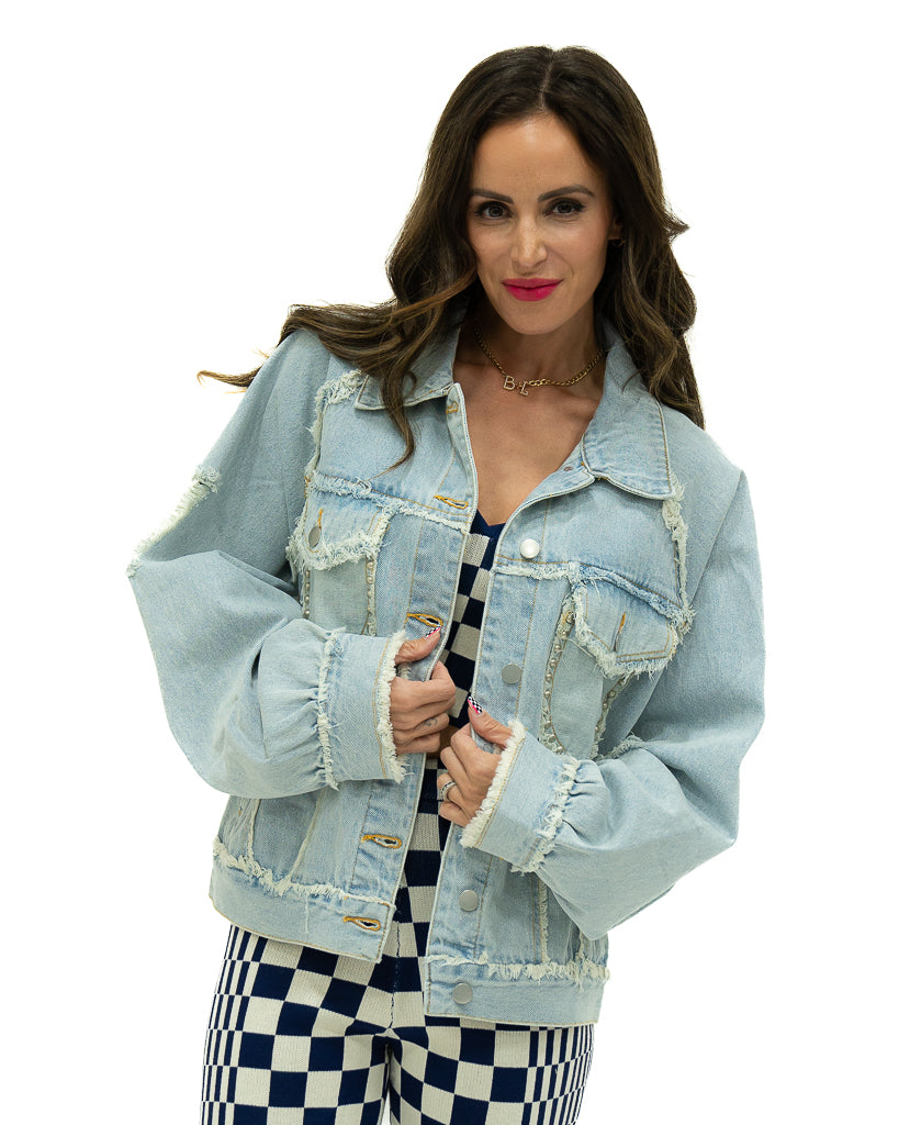 American Woman Sequin Denim Jacket – shop samantha busch