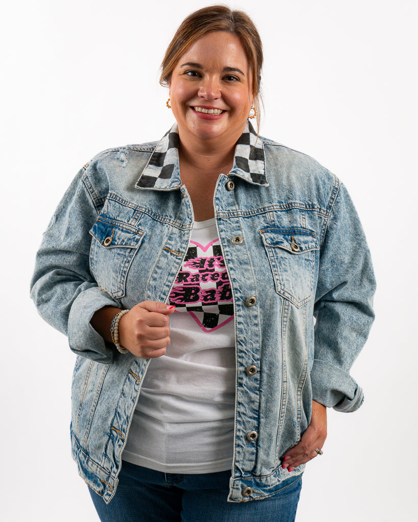 Coming In Hot Denim Jacket