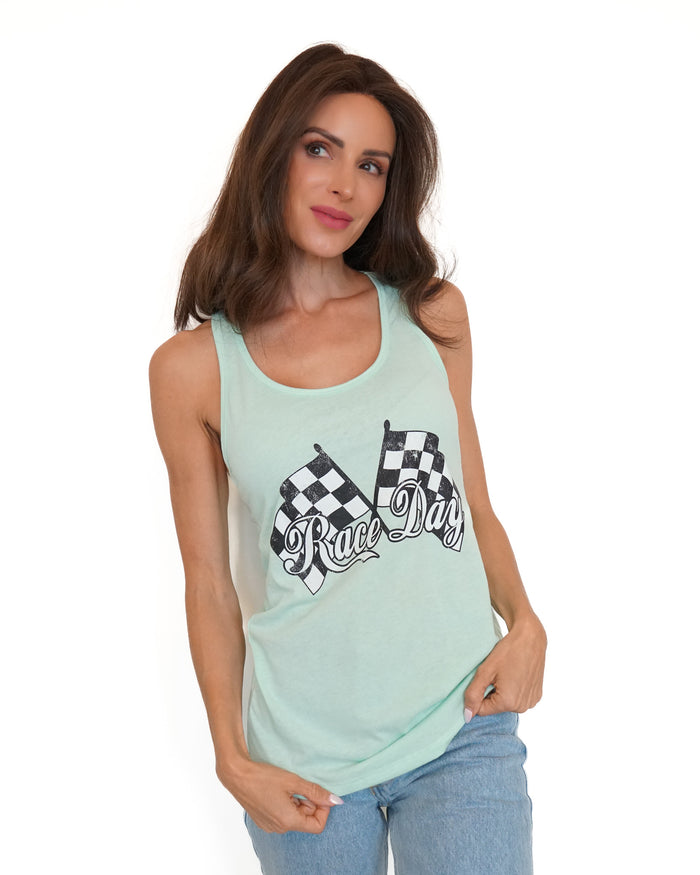 Race Day Tank - Mint