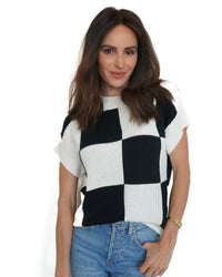 Pit Stop Plaid Sweater Top