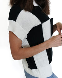 Pit Stop Plaid Sweater Top