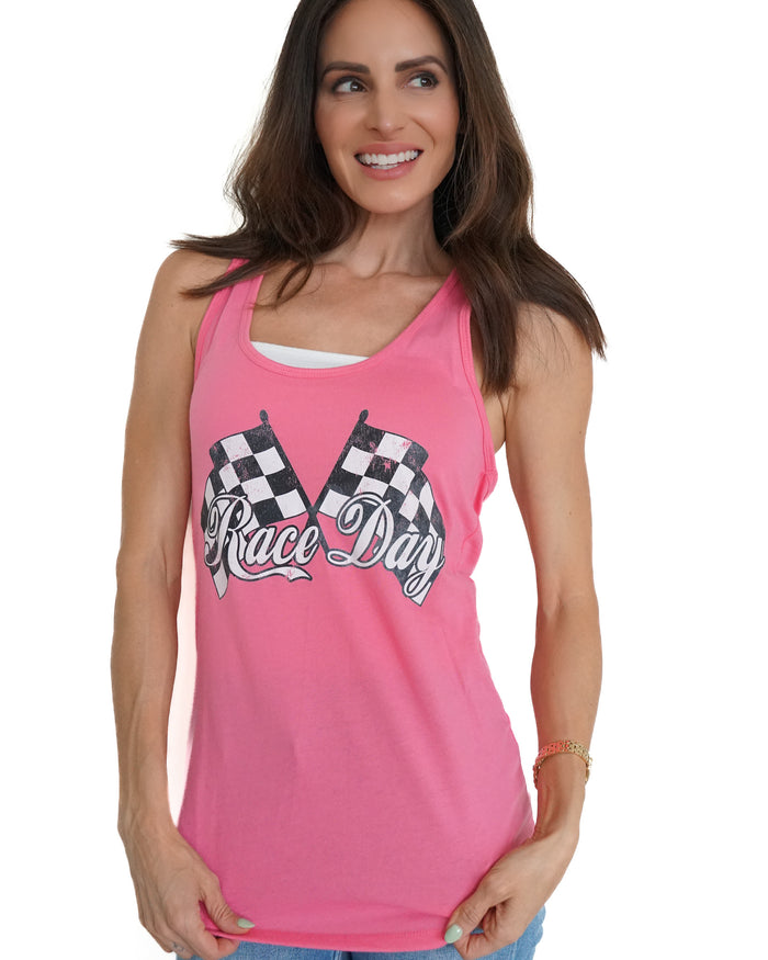 Race Day Tank - Pink