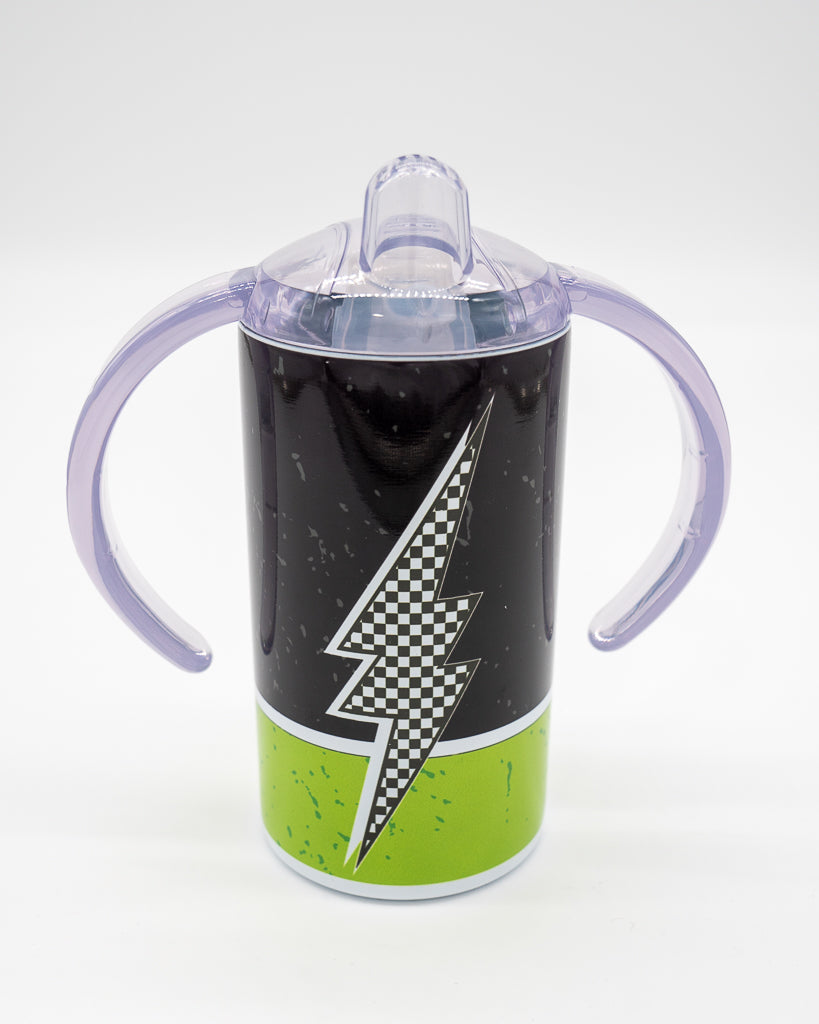 Lightning Bolt Sippy Tumbler Cup - Green