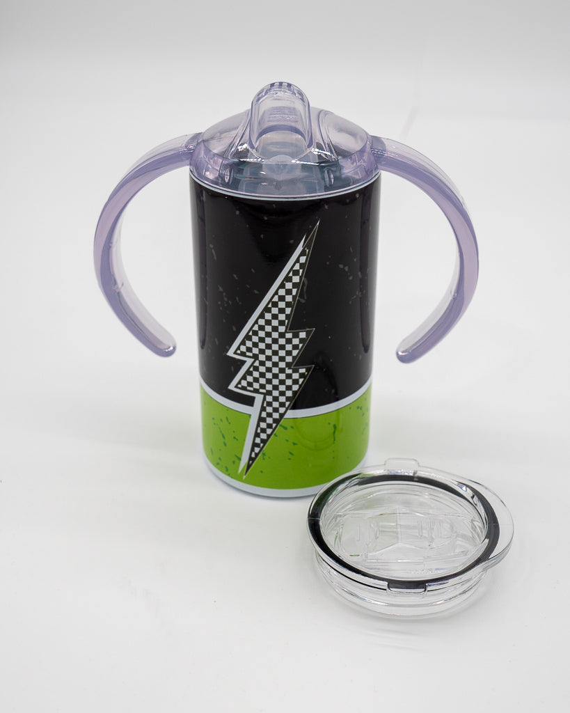 Lightning Bolt Sippy Tumbler Cup - Green