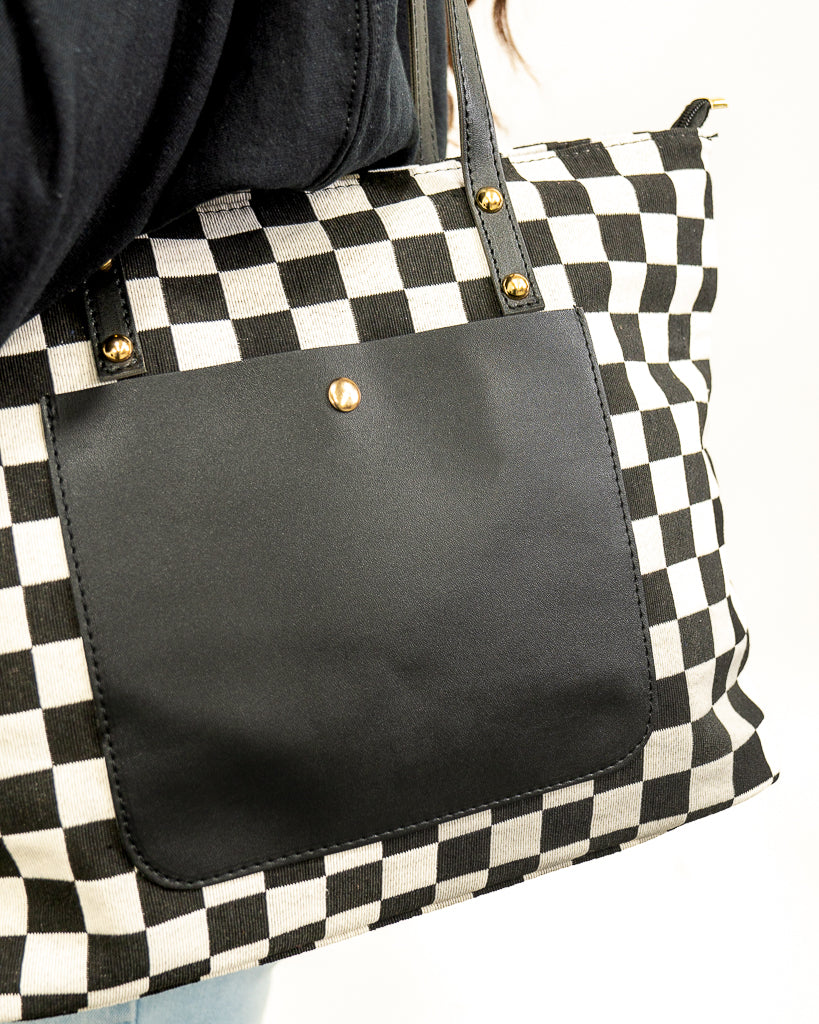 Padded Checkered Purse – shop samantha busch