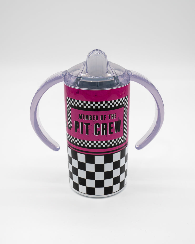 Pit Crew Sippy Tumbler Cup - Pink