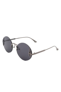 Round Rimless Sunglasses