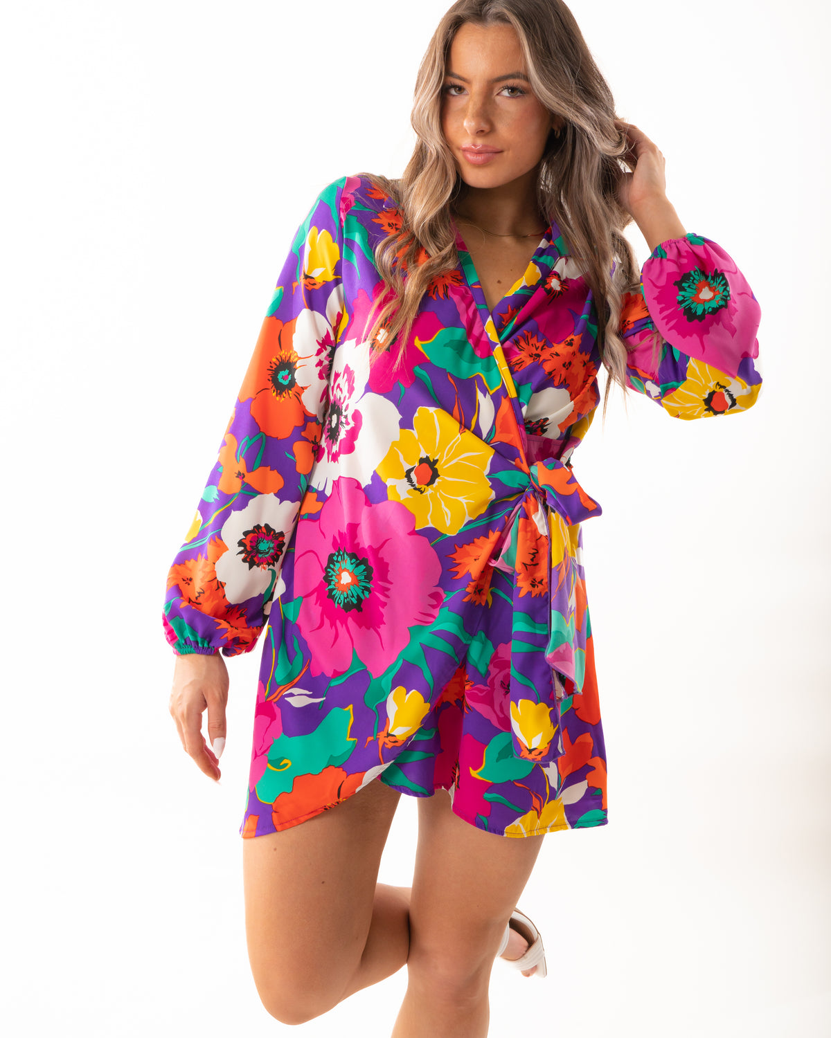 Blooming Beauty Wrap Dress