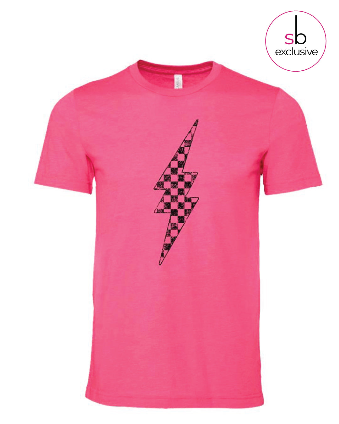 Lightning Bolt Tee - Pink