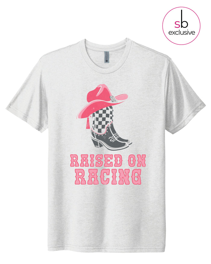 Raised on Racing Tee - White