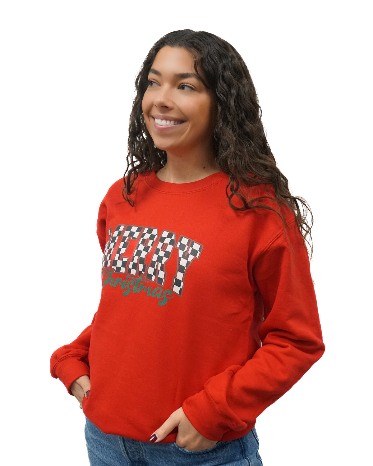 Checkered Christmas Crewneck
