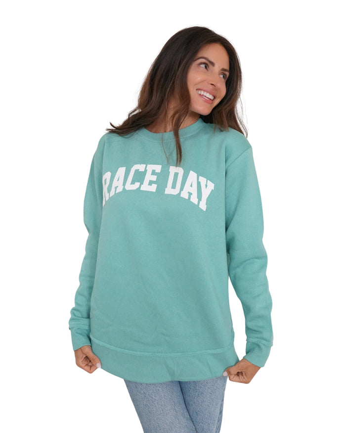 Race Day Crewneck - Saltwater