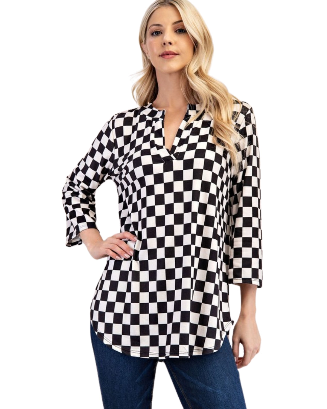 Full Speed Checkered Top - Plus