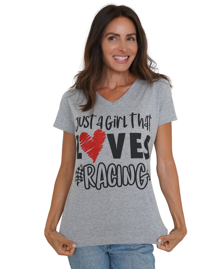 Just a Girl That Loves Racing Tee
