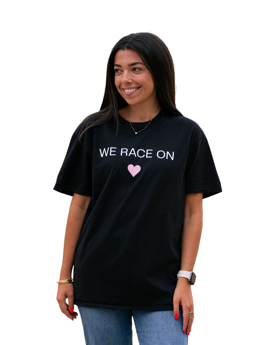 We Race On Tee - Black
