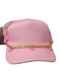 Fast Track Trucker Hat - Baby Pink