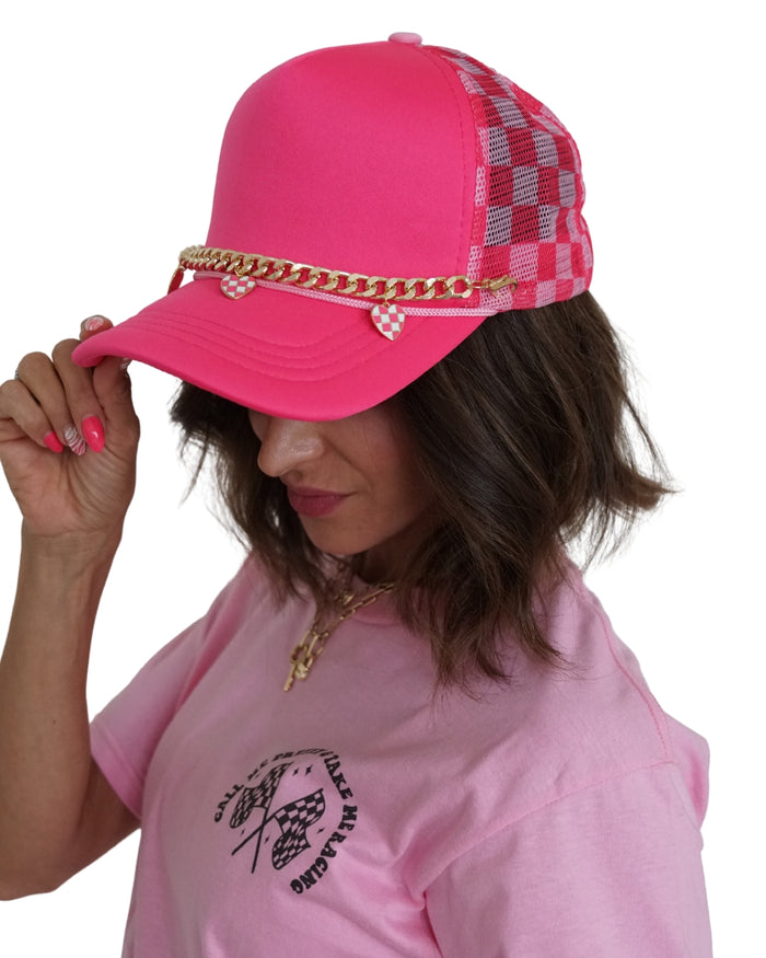 Fast Track Trucker Hat - Pink