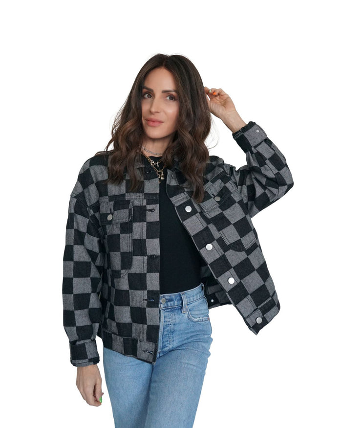 Checkered Chic Jacket