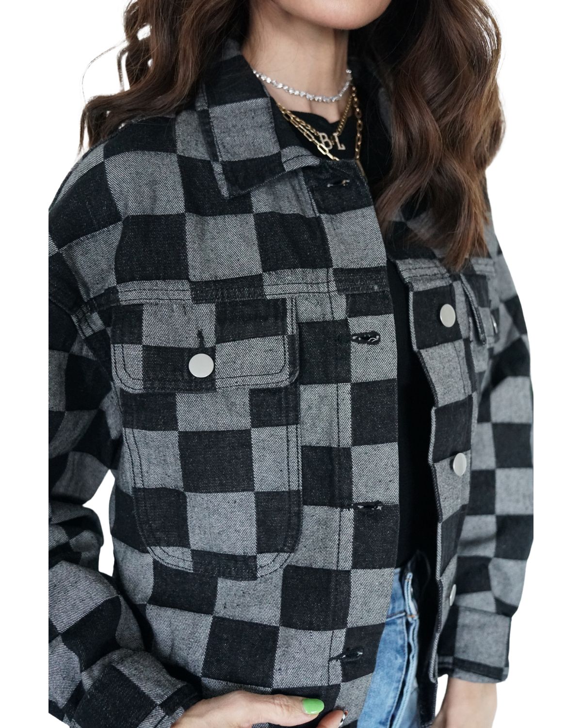 Checkered Chic Jacket