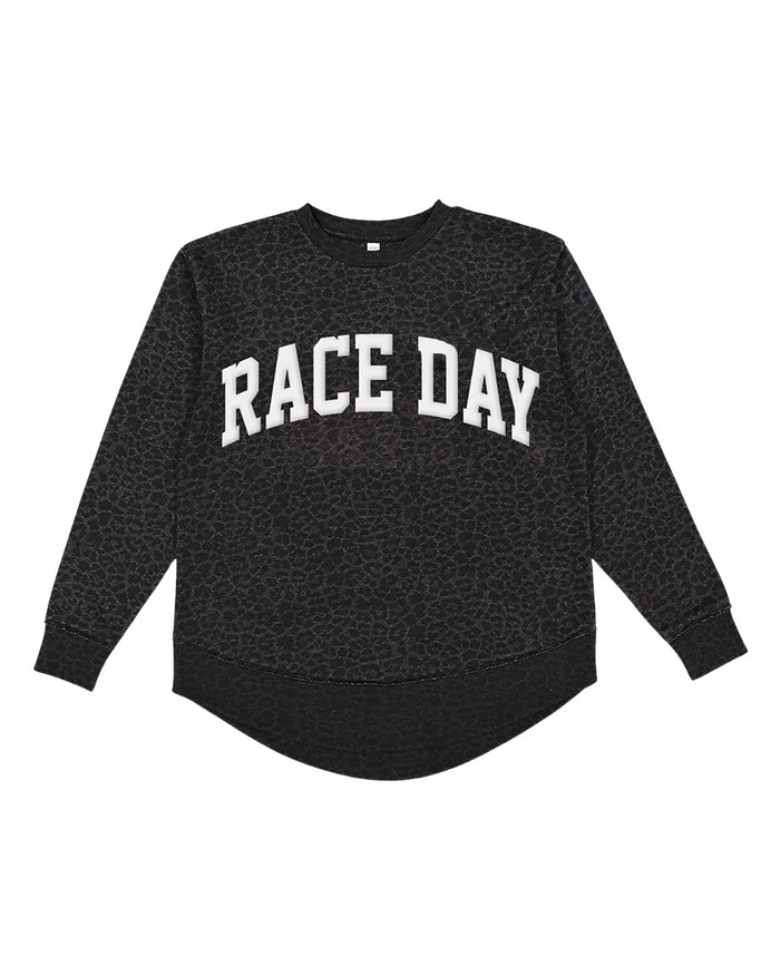 Race Day Crewneck - Leopard