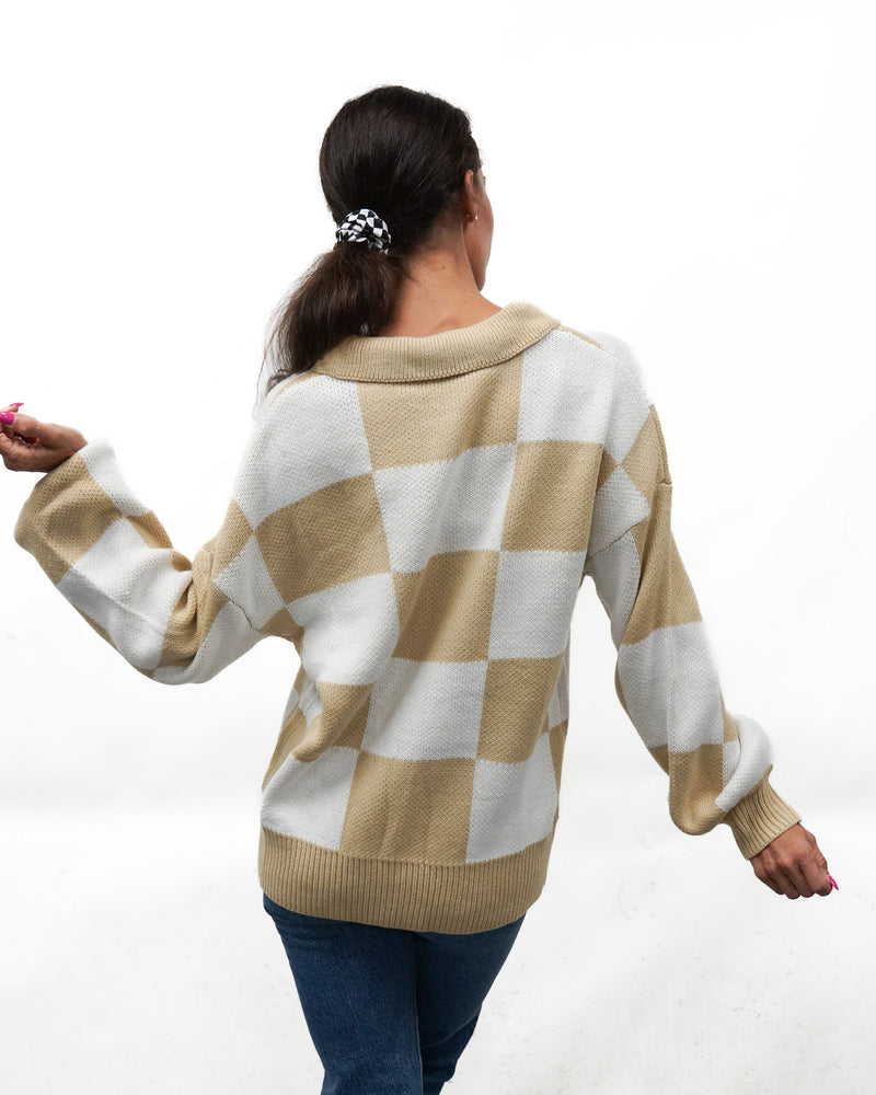 Neutral Flag Sweater