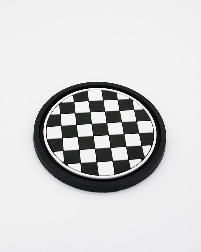 Checkered Cup Holder Mats