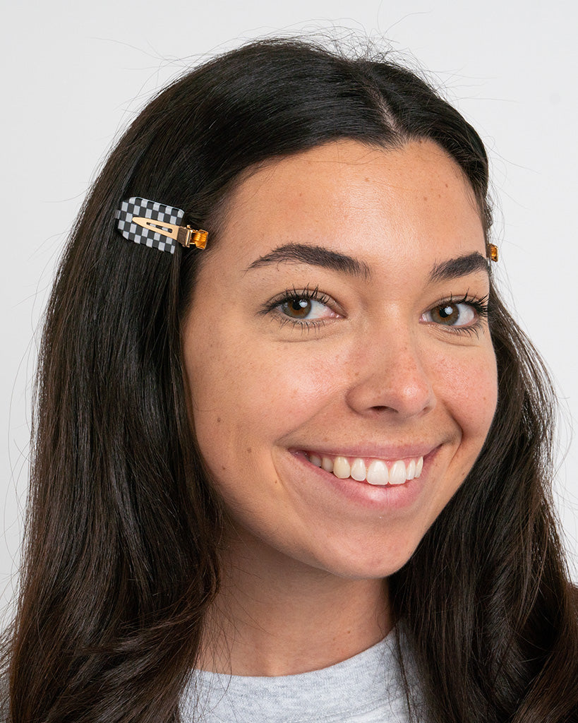 Checkered Hair Setting Clips shop samantha busch