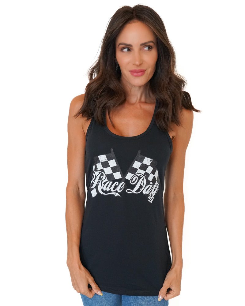 Race Day Tank - Black