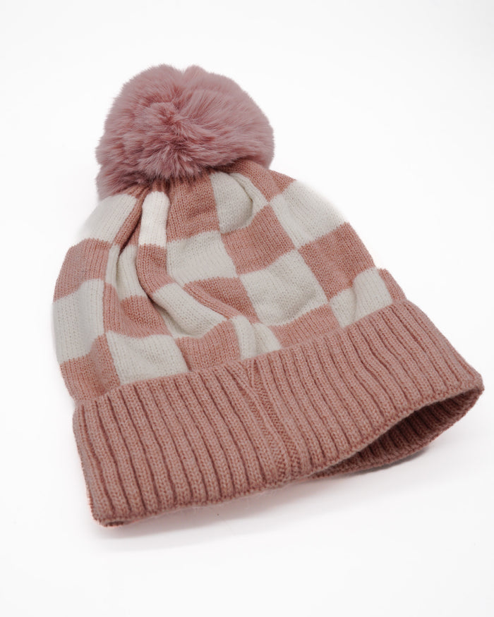 Pit Stop Beanie - Youth Pink