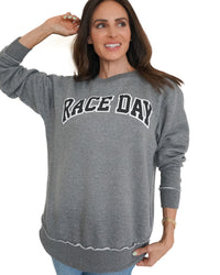 Race Day Crewneck - Grey