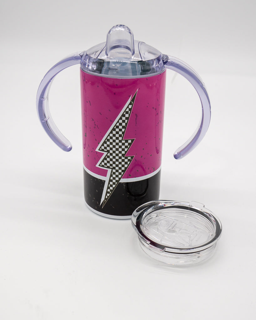 Lightning Bolt Sippy Tumbler Cup - Pink