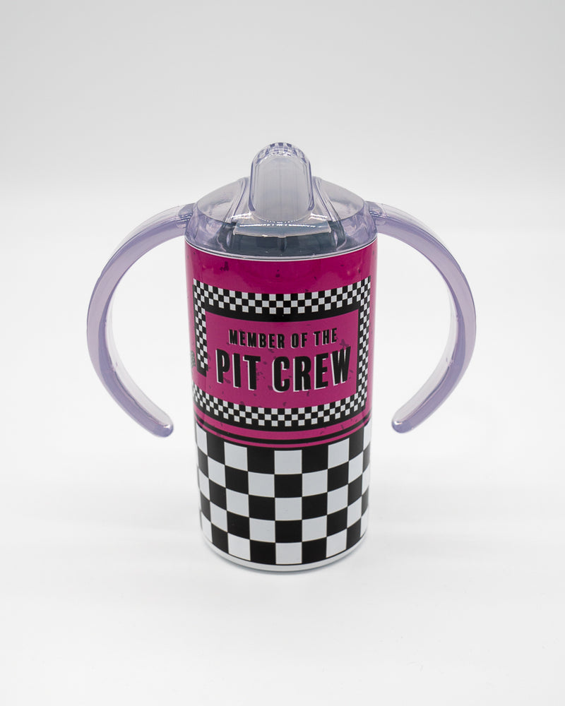 Pit Crew Sippy Tumbler Cup - Pink