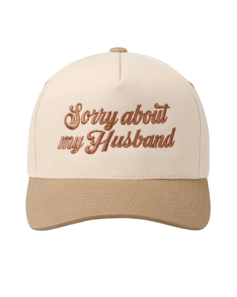 Sorry About My Husband Hat - Tan