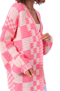 The Infield Cardigan - Pink