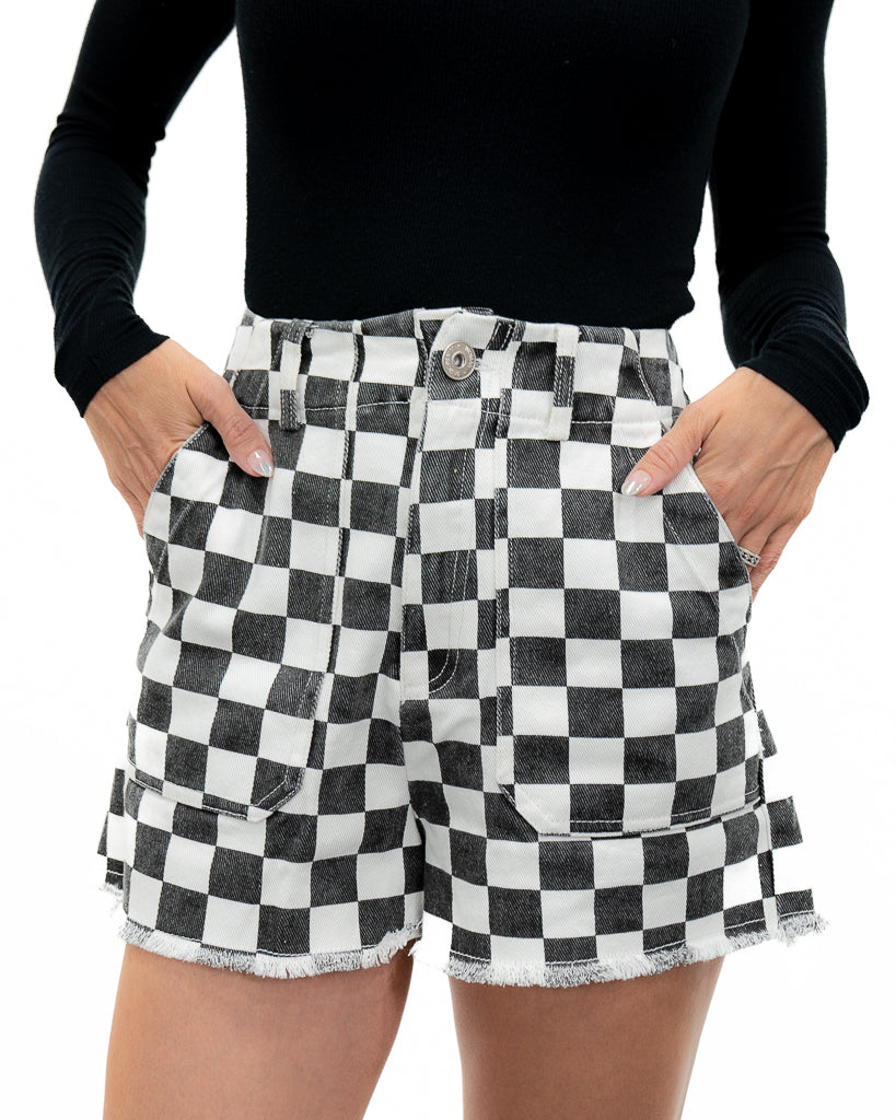 Pole Position Checkered Shorts