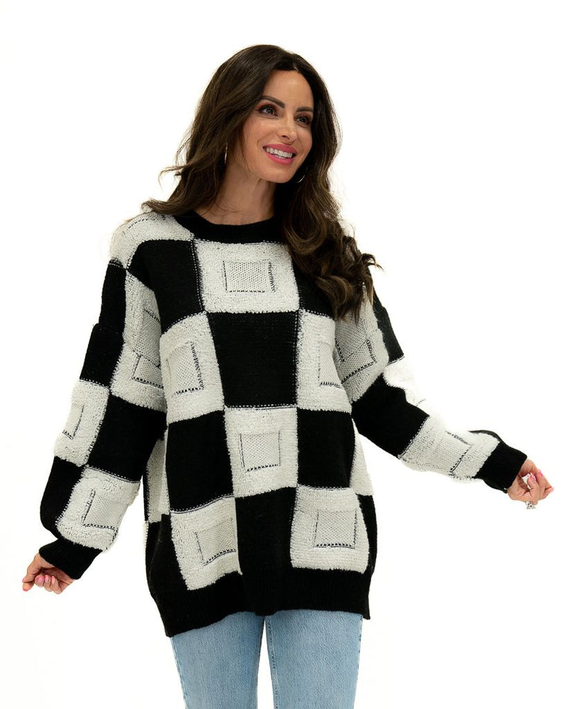 Side Draft Oversized Sweater