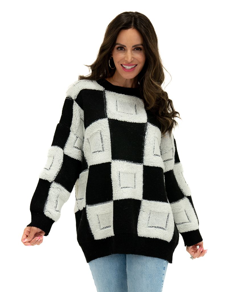 Side Draft Oversized Sweater