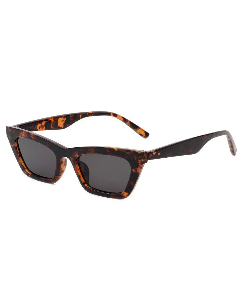 Retro Slim Cateye Sunglasses
