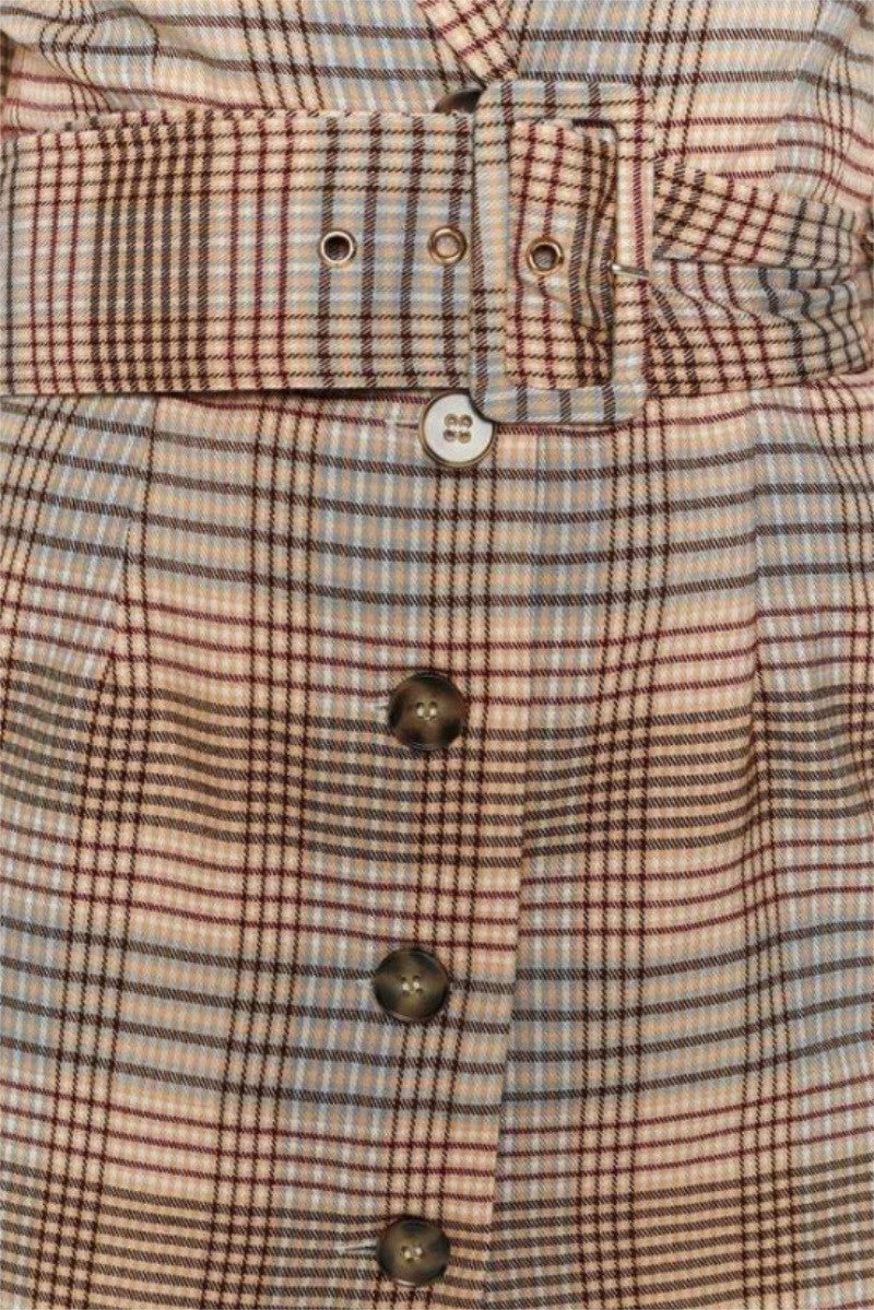 Plaid Blazer Dress