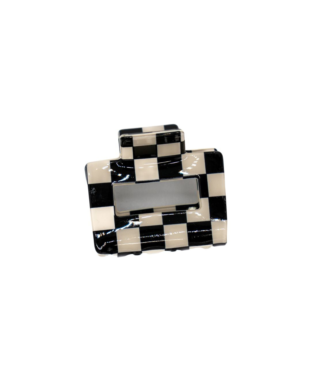 Assorted Checkered Claw Clip