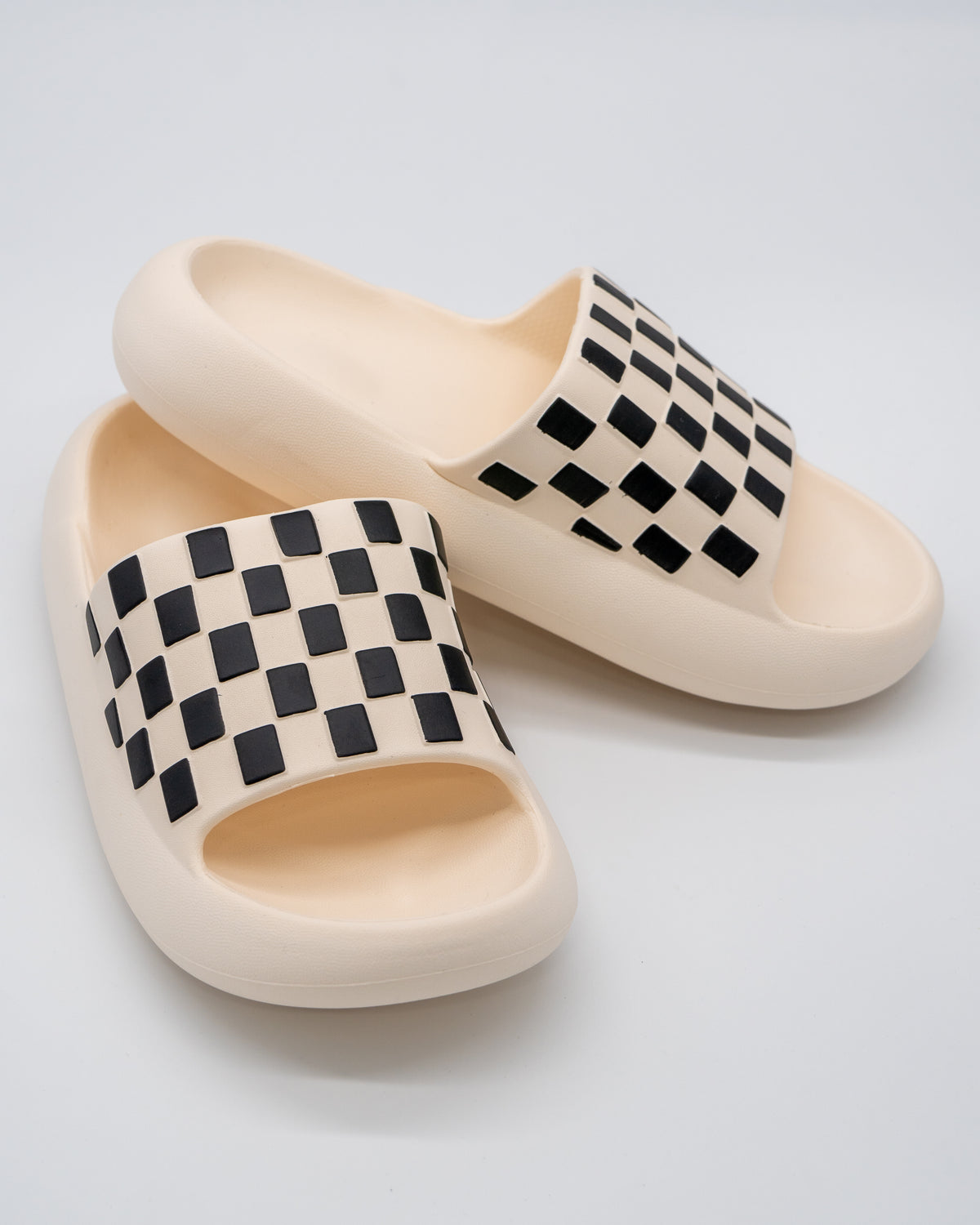 Checkered Slides - Off White
