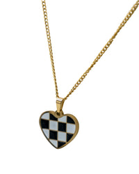 Checkered Charm Necklaces