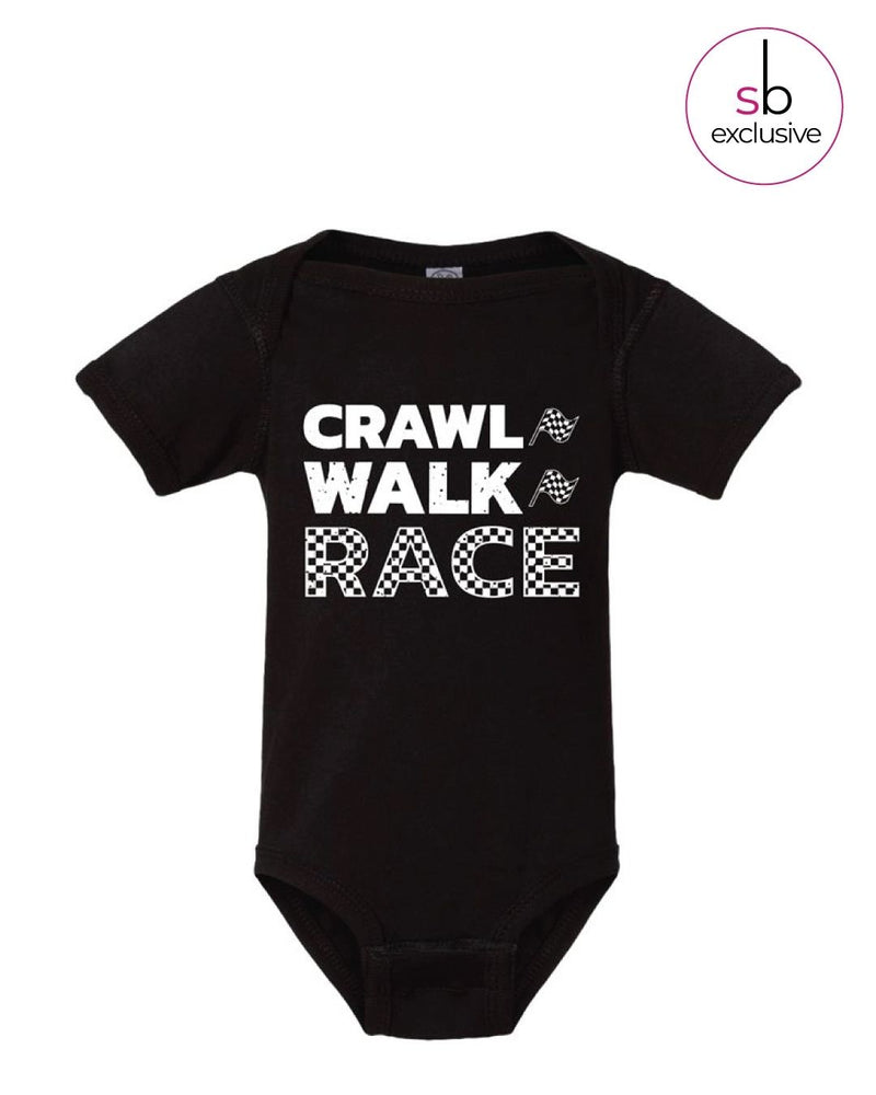 Crawl Walk Race Onesie