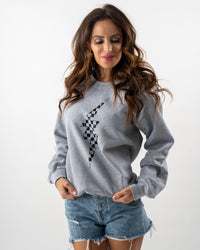 Lightning Bolt Sweatshirt - Grey