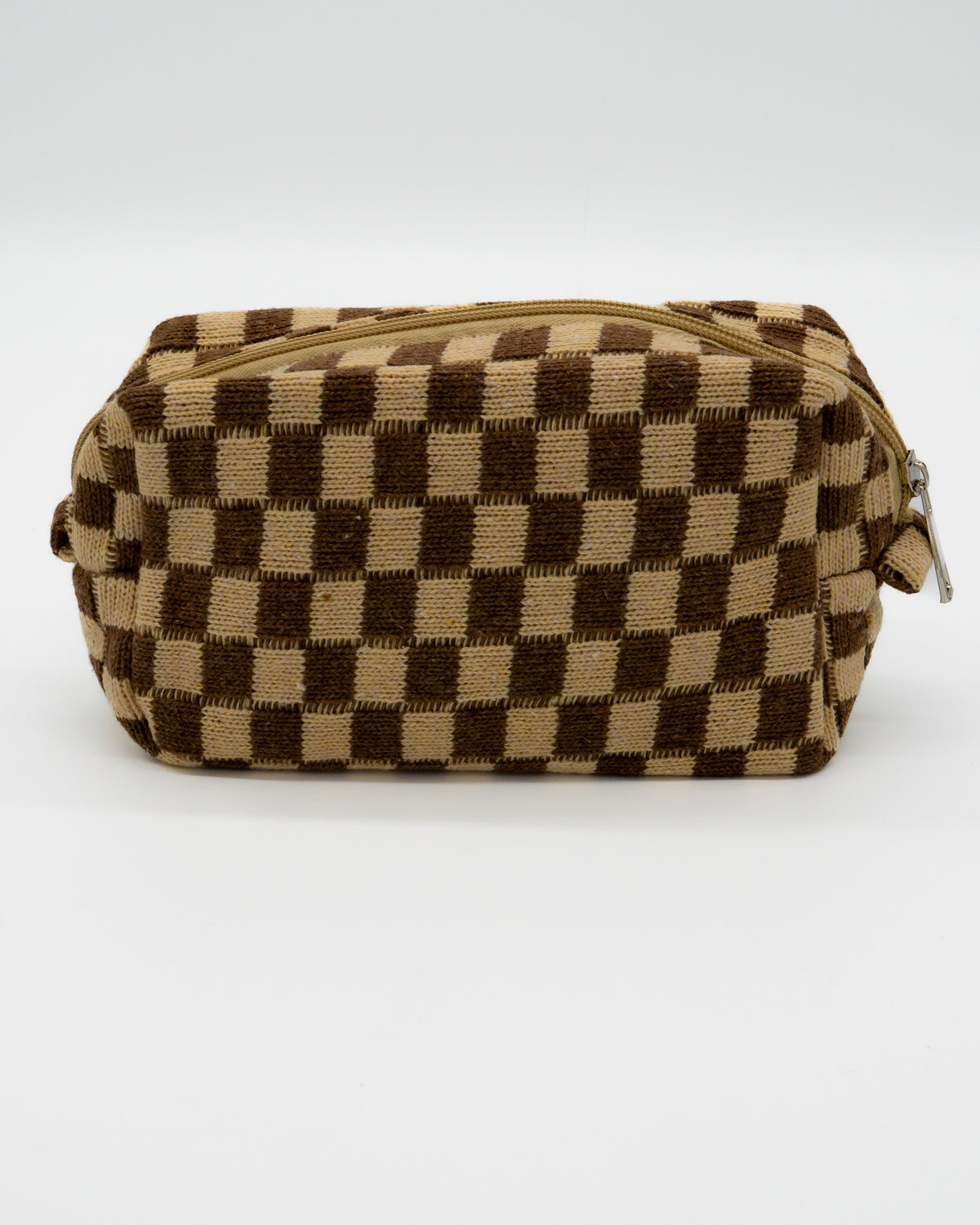 Checkered Pouch - Brown – shop samantha busch