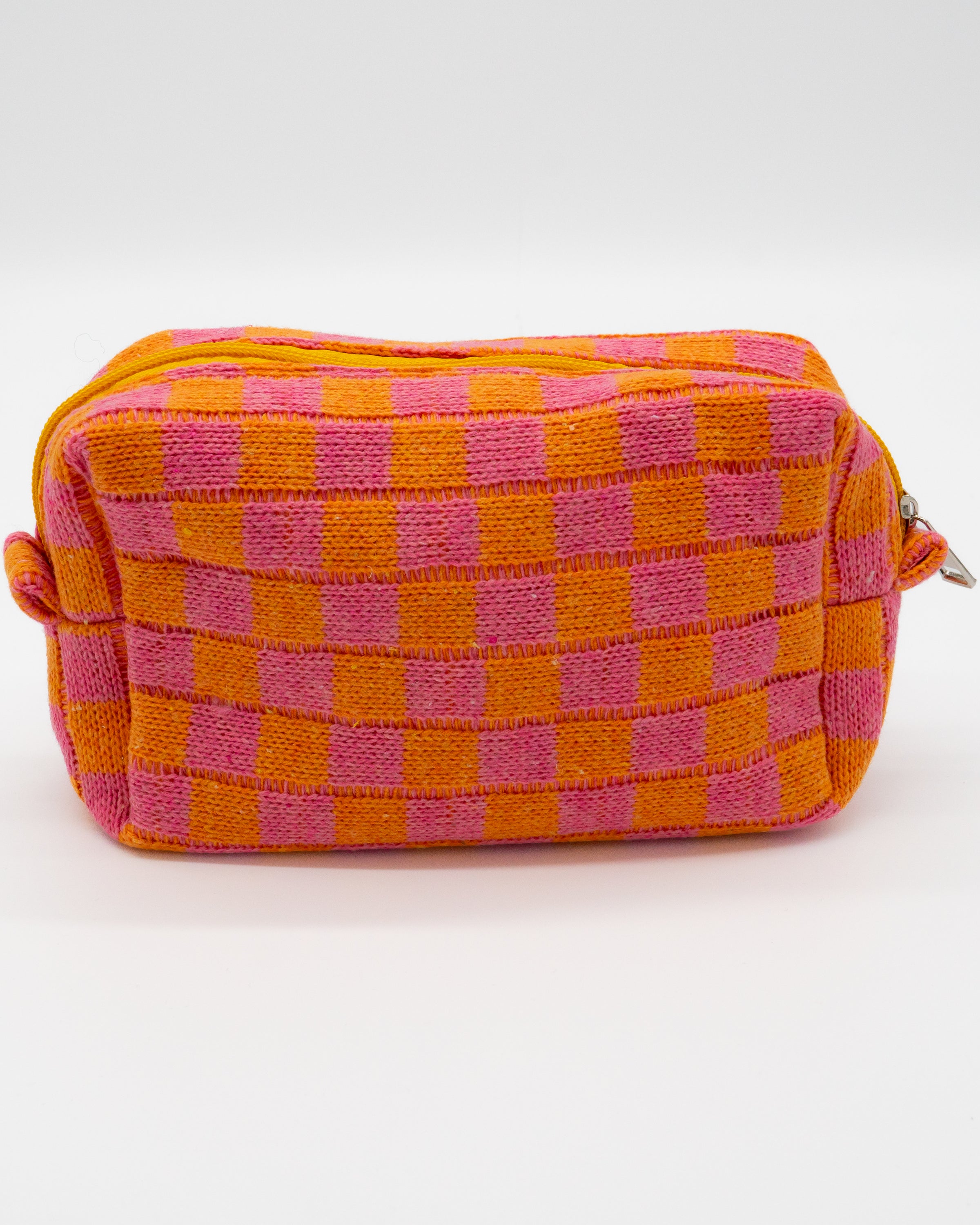 Checkered Pouch - Orange – shop samantha busch