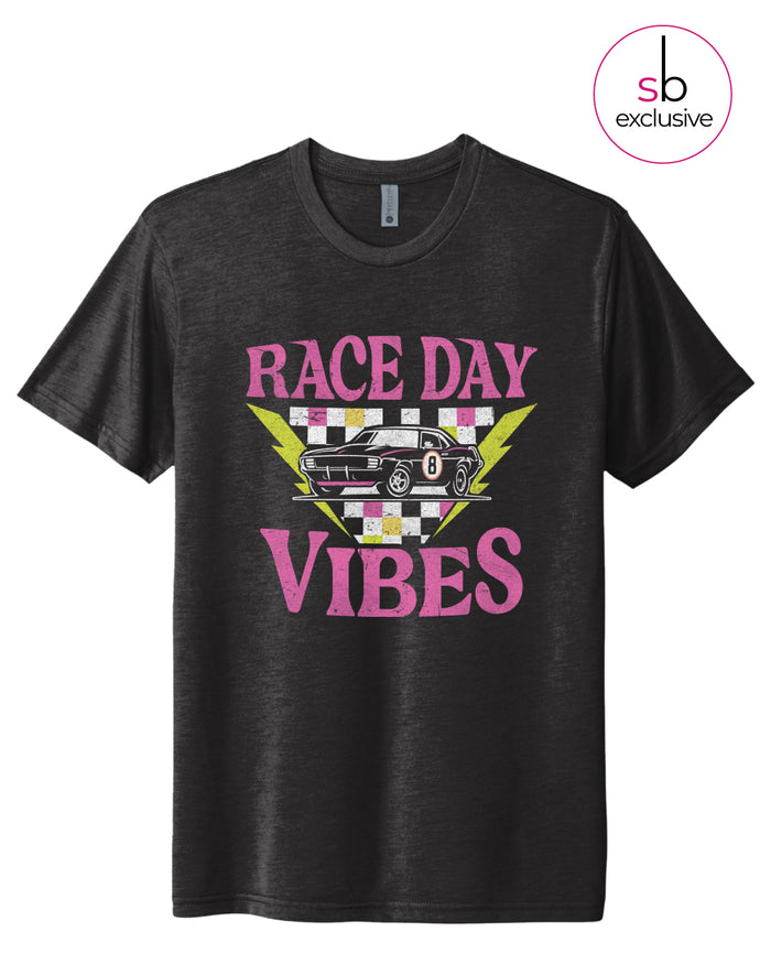 Race Day Vibes Tee - Black