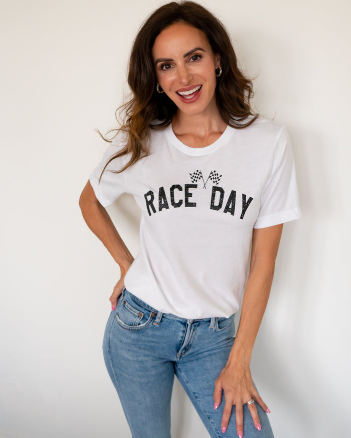 Race Day Tee - White